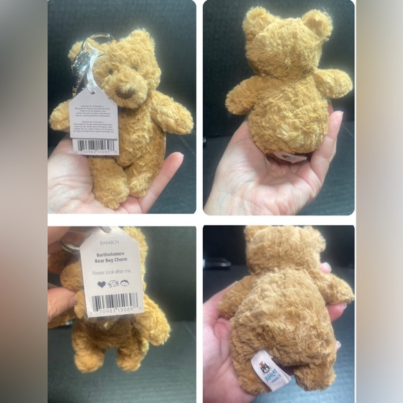 LAST ONE! BNWT JELLYCAT I AM BARTHOLOMEW BEAR BAG CHARM SO ADORABLE - Picture 8 of 13